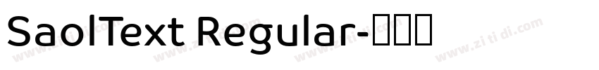 SaolText Regular字体转换